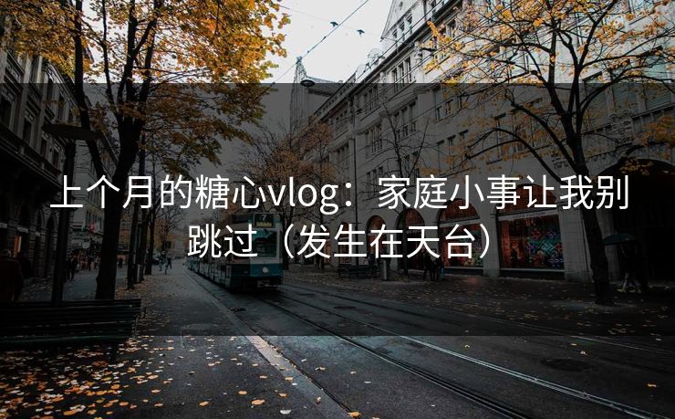 上个月的糖心vlog：家庭小事让我别跳过（发生在天台）